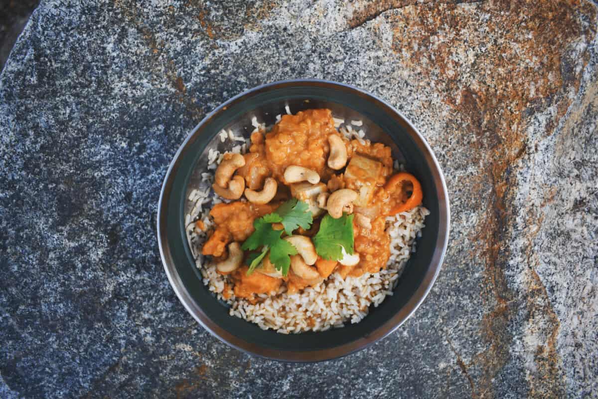 Make-Ahead Curry Rice Bowl for Camping Trips - RiverBent